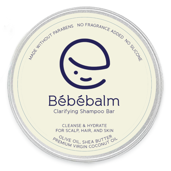 Bébébalm Clarifying Shampoo Bar for Scalp, Hair, Skin 60g